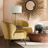 Arteriors Kitts Velvet Chair - Marigold