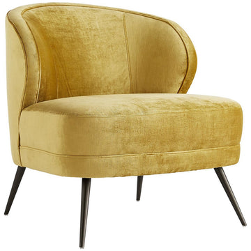 Arteriors Kitts Velvet Chair - Marigold