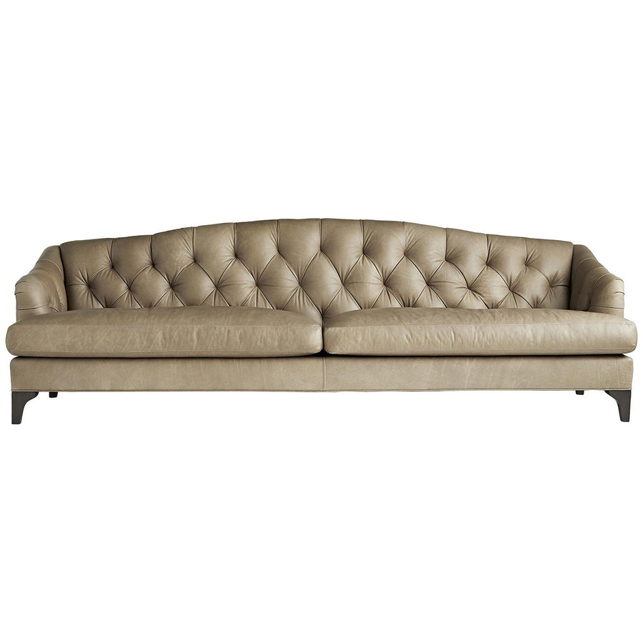 Arteriors Klein Sofa - Grey Ash/Mushroom Leather