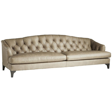 Arteriors Klein Sofa - Grey Ash/Mushroom Leather