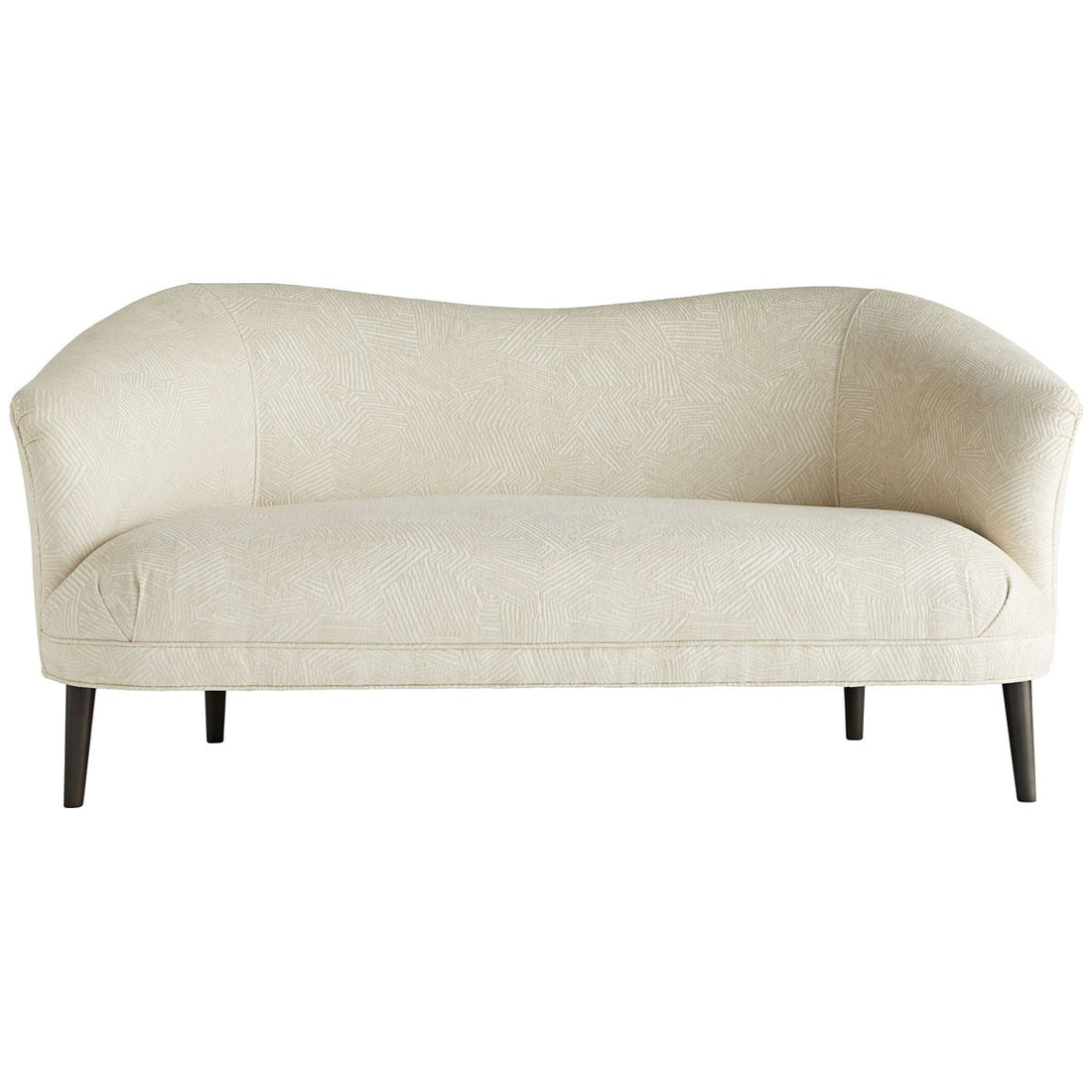 Arteriors Duprey Settee, Textured Ivory Grey Ash