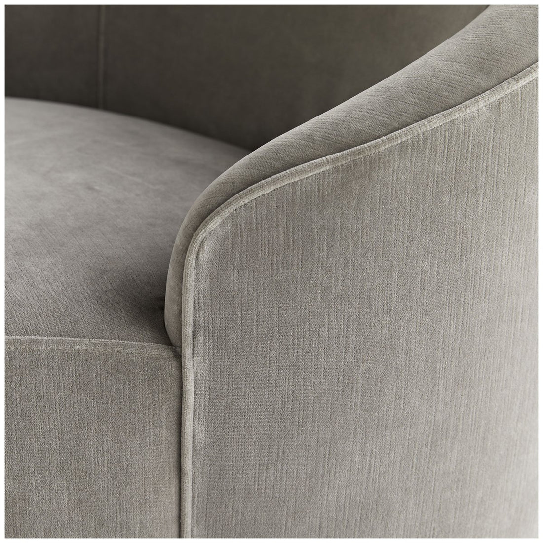 Arteriors Tuner Chaise, Sharkskin Velvet Grey Ash