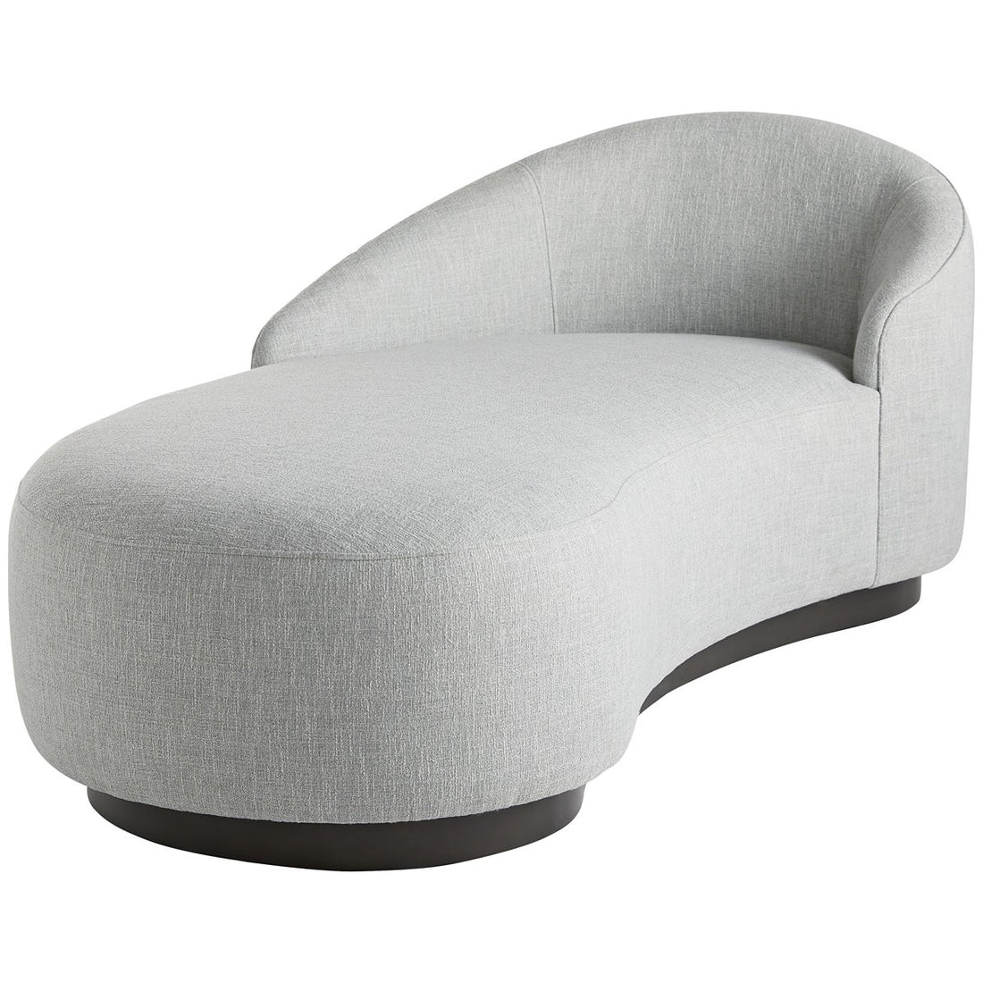 Arteriors Turner Chaise, Iceberg Linen Grey Ash