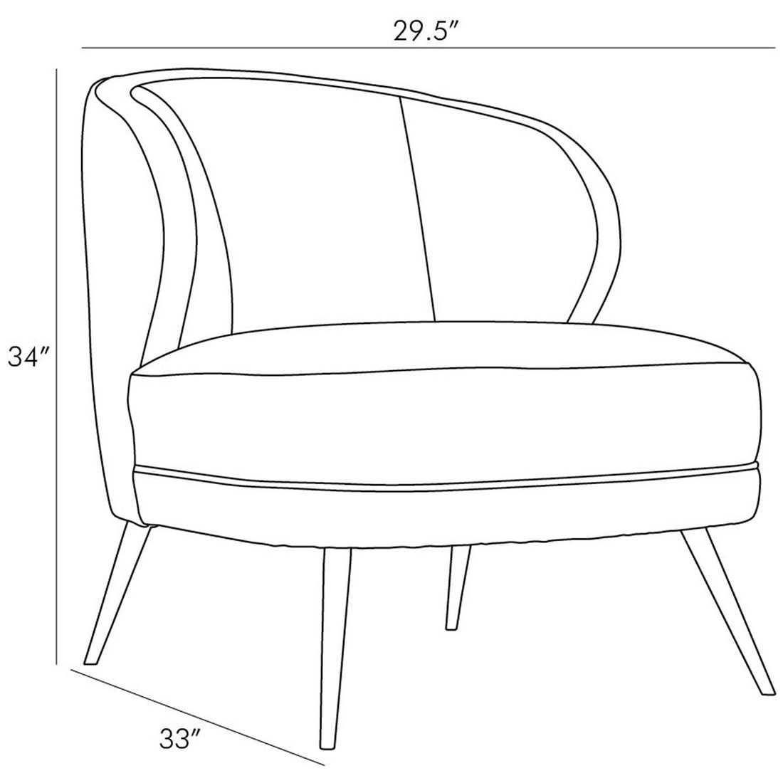 Arteriors Kitts Chair in Mineral Grey Leather