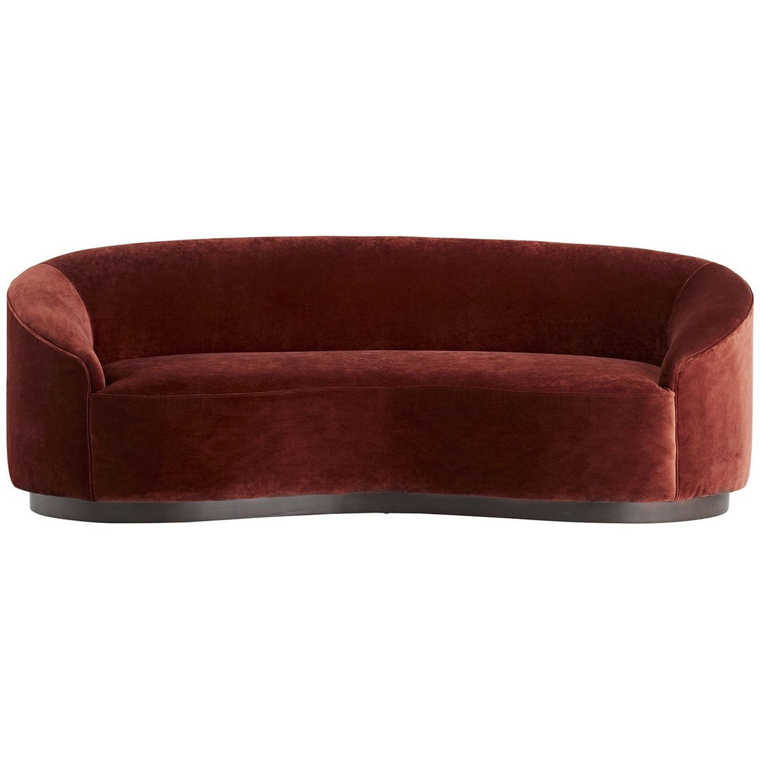 Arteriors Turner Small Sofa - Paprika Velvet