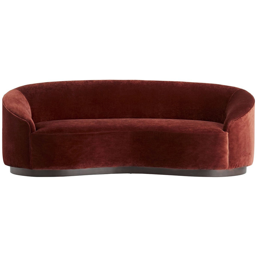 Arteriors Turner Small Sofa - Paprika Velvet