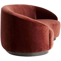 Arteriors Turner Small Sofa - Paprika Velvet