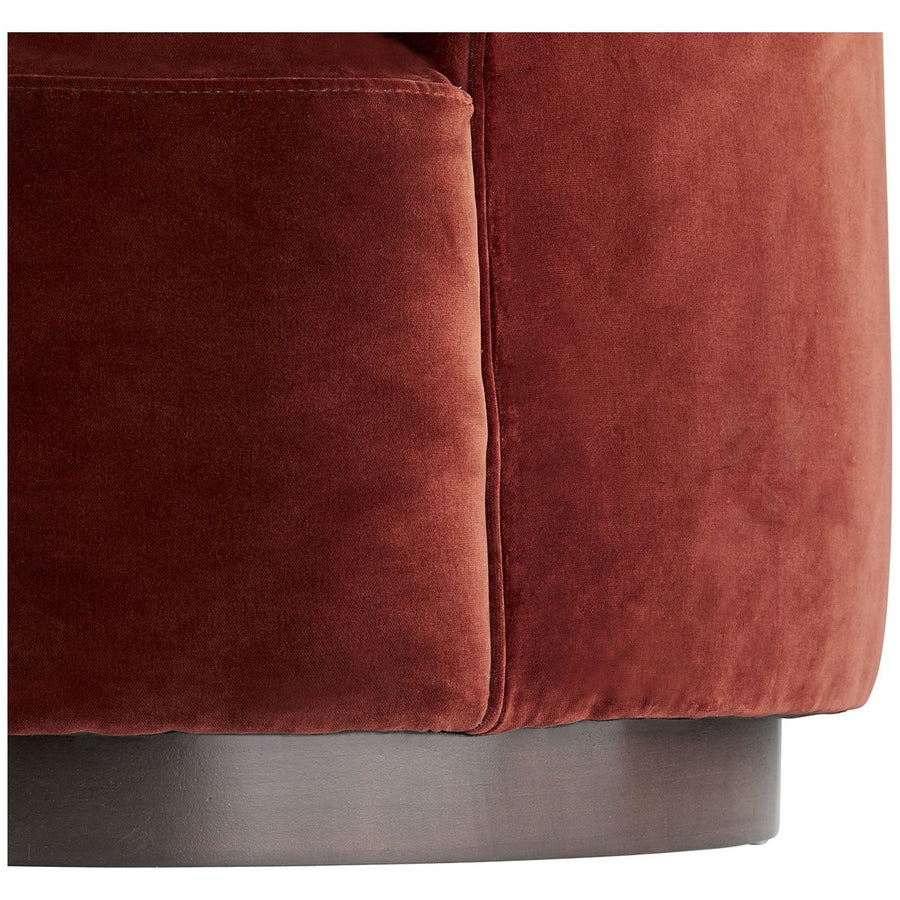 Arteriors Turner Small Sofa - Paprika Velvet