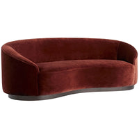 Arteriors Turner Small Sofa - Paprika Velvet