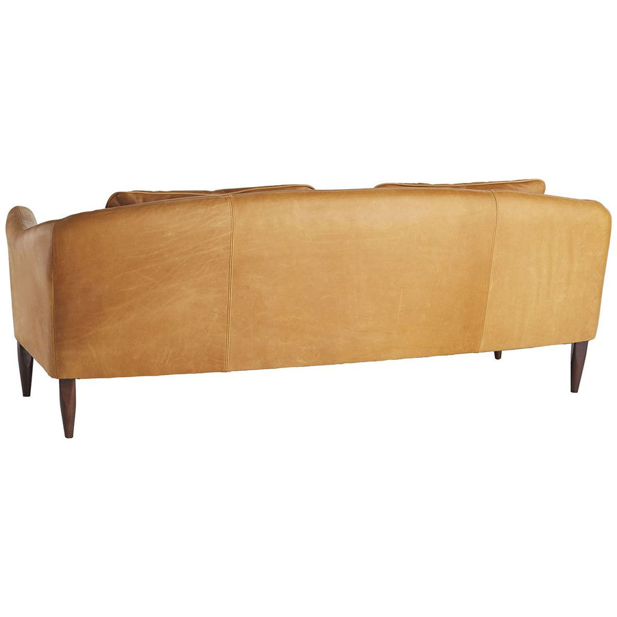 Arteriors Vincent Sofa - Butterscotch Leather Dark Walnut