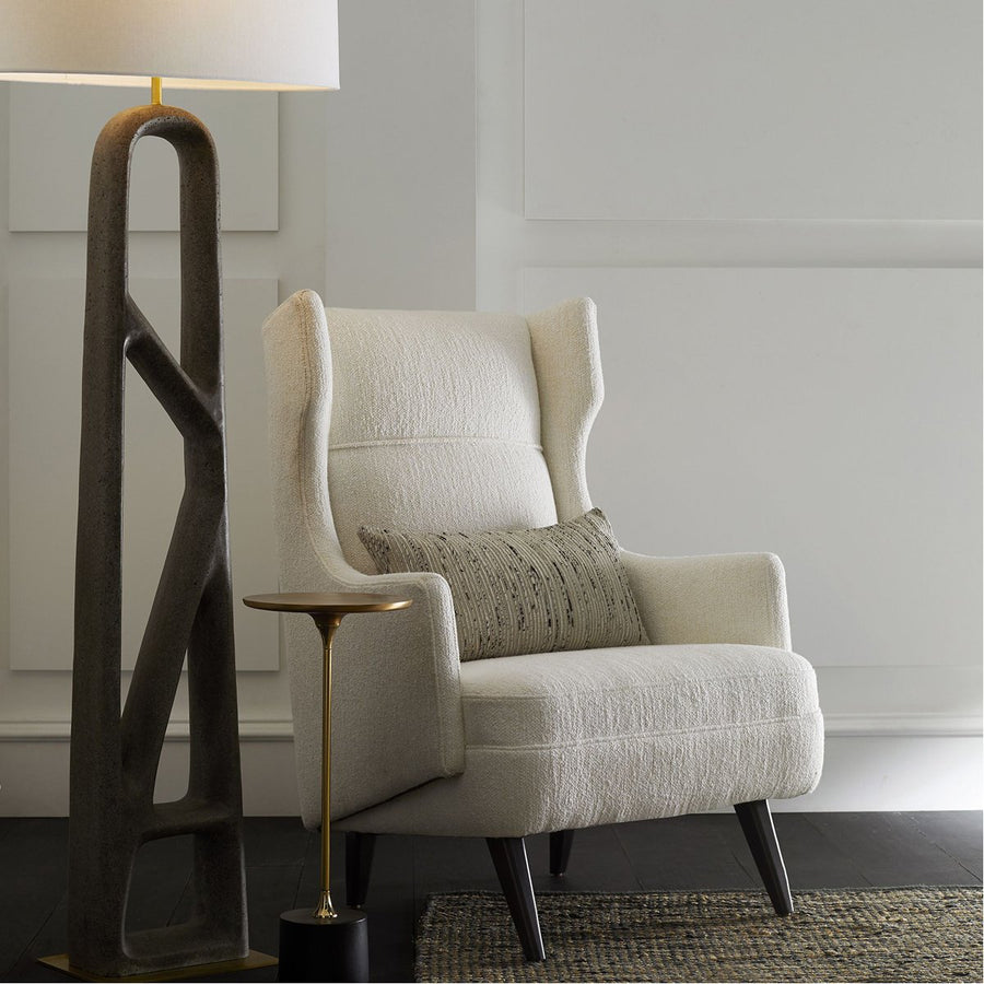 Arteriors Budelli Wing Chair - Cloud Boucle Grey Ash