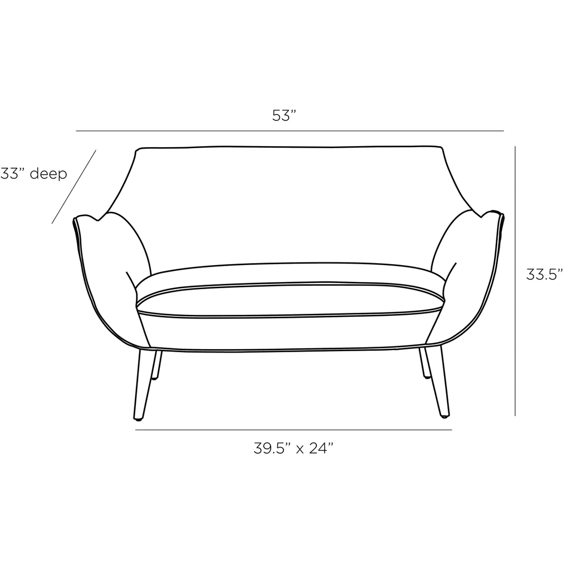 Arteriors Leandro Settee