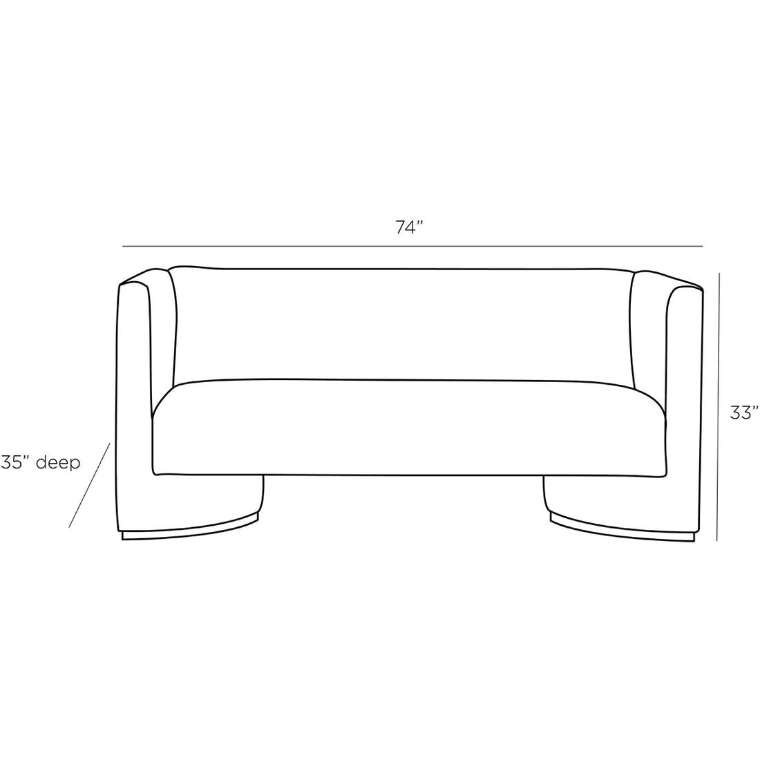 Arteriors Olympus Settee