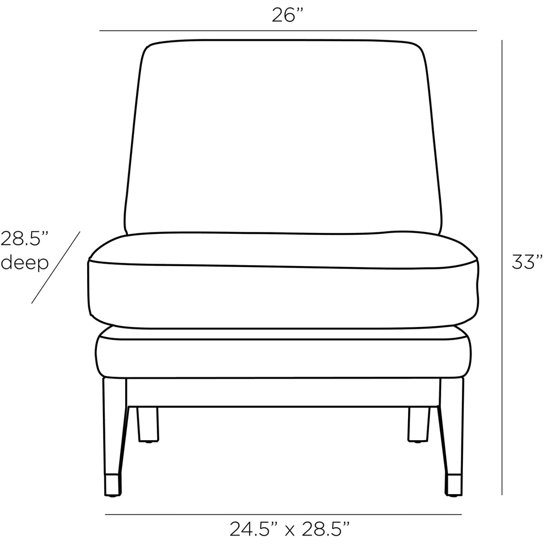 Arteriors Sawyer Chair - Cider Velvet