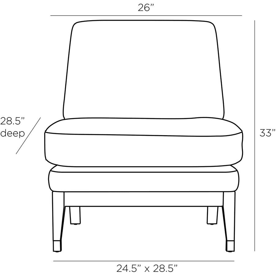 Arteriors Sawyer Chair - Cider Velvet