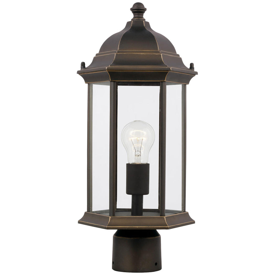 Sea Gull Lighting Sevier 1-Light Outdoor Post Lantern without Bulb