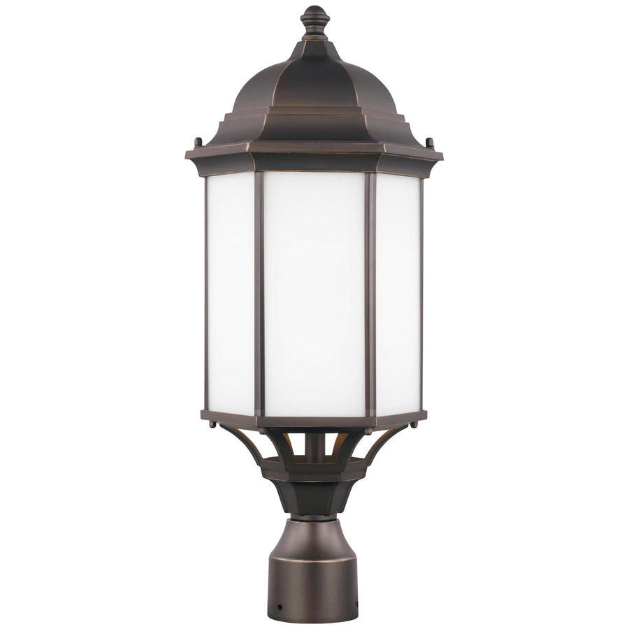 Sea Gull Lighting Sevier Large Outdoor Post Lantern without Bulb