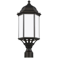 Sea Gull Lighting Sevier Large 1-Light Outdoor Post Lantern with Bulb