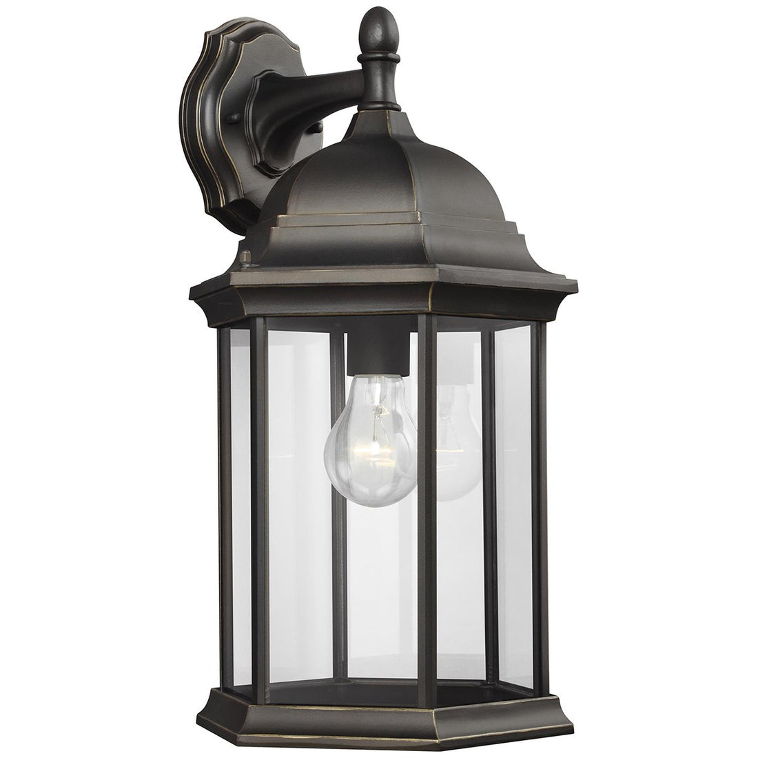 Sea Gull Lighting Large One Light Downlight Outdoor Wall Lantern