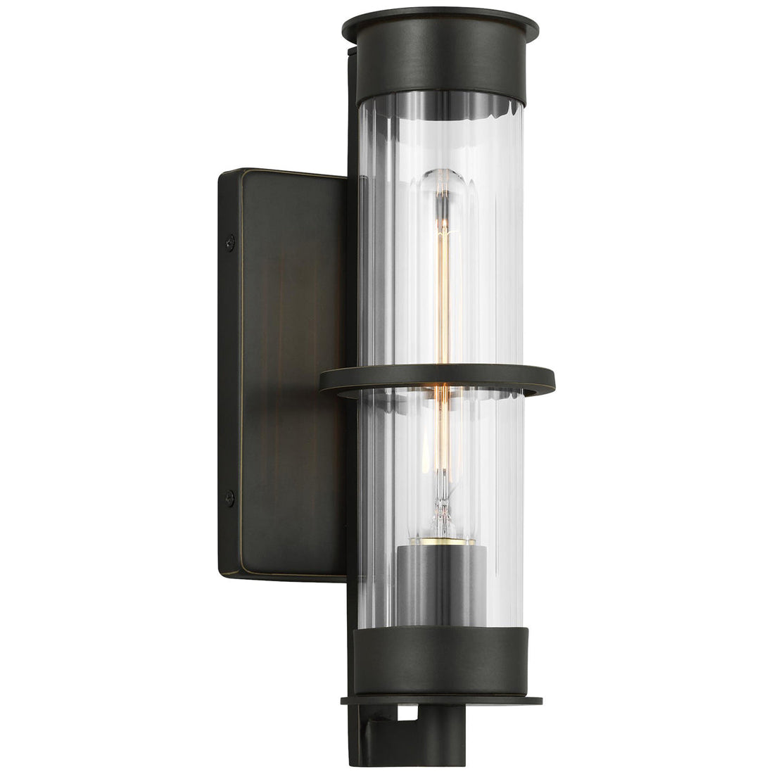 Sea Gull Lighting Alcona 1-Light Outdoor Wall Lantern without Bulb