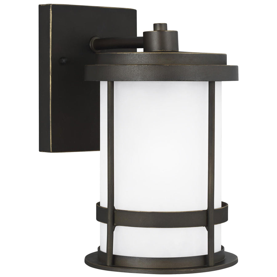 Sea Gull Lighting Wilburn Small 6" 1-Light Outdoor Wall Lantern