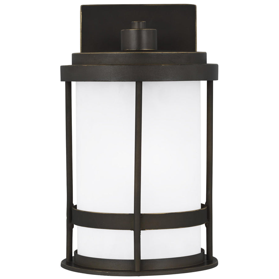 Sea Gull Lighting Wilburn Small 6" 1-Light Outdoor Wall Lantern