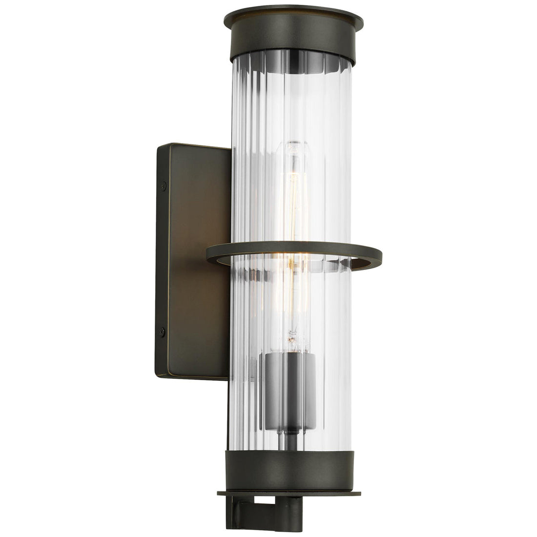 Sea Gull Lighting Alcona 1-Light Outdoor Wall Lantern without Bulb