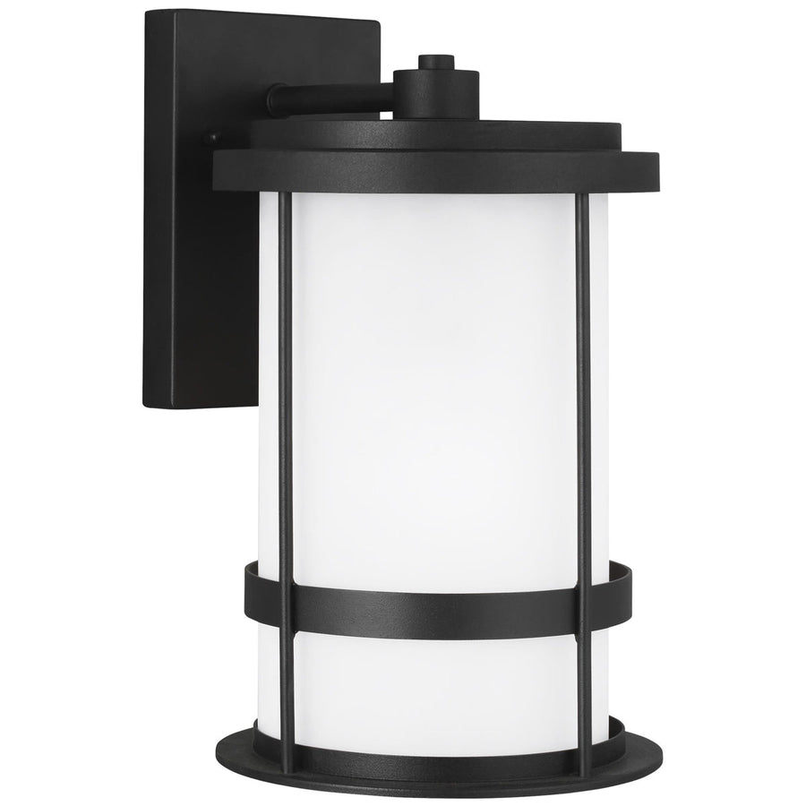 Sea Gull Lighting Wilburn 1-Light Outdoor Wall Lantern with Bulb