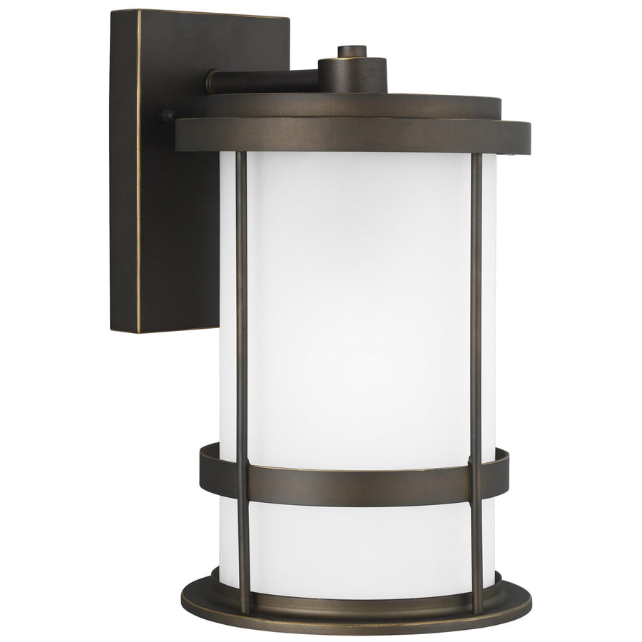 Sea Gull Lighting Wilburn 1-Light Outdoor Wall Lantern with Bulb