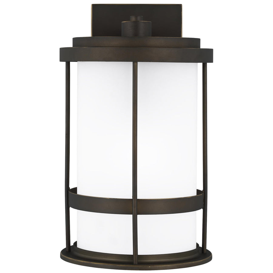 Sea Gull Lighting Wilburn 1-Light Outdoor Wall Lantern with Bulb