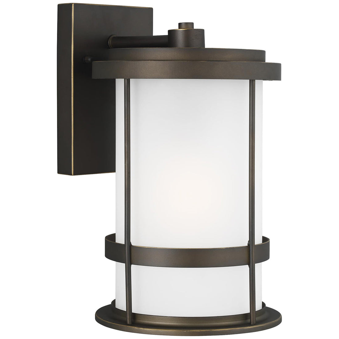 Sea Gull Lighting Wilburn Medium 1-Light Wall Lantern with Bulb