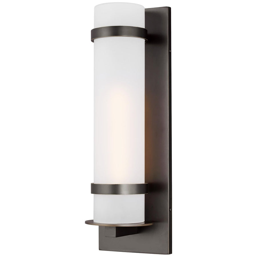 Sea Gull Lighting Alban 1-Light Outdoor Wall Lantern - Aluminum