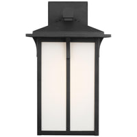 Sea Gull Lighting Tomek Large 1-Light Outdoor Wall Lantern with Bulb