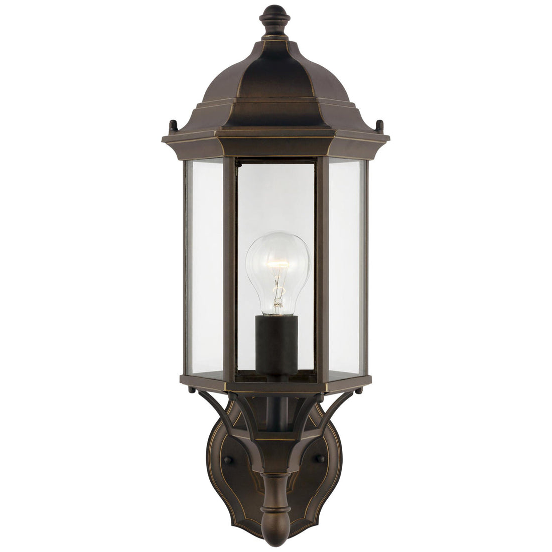 Sea Gull Lighting Sevier Uplight Outdoor Wall Lantern without Bulb