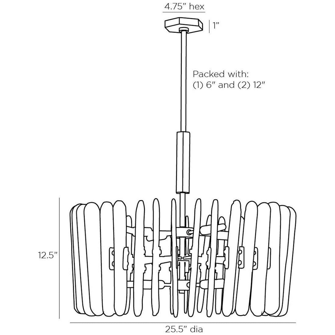 Arteriors Klaus Chandelier