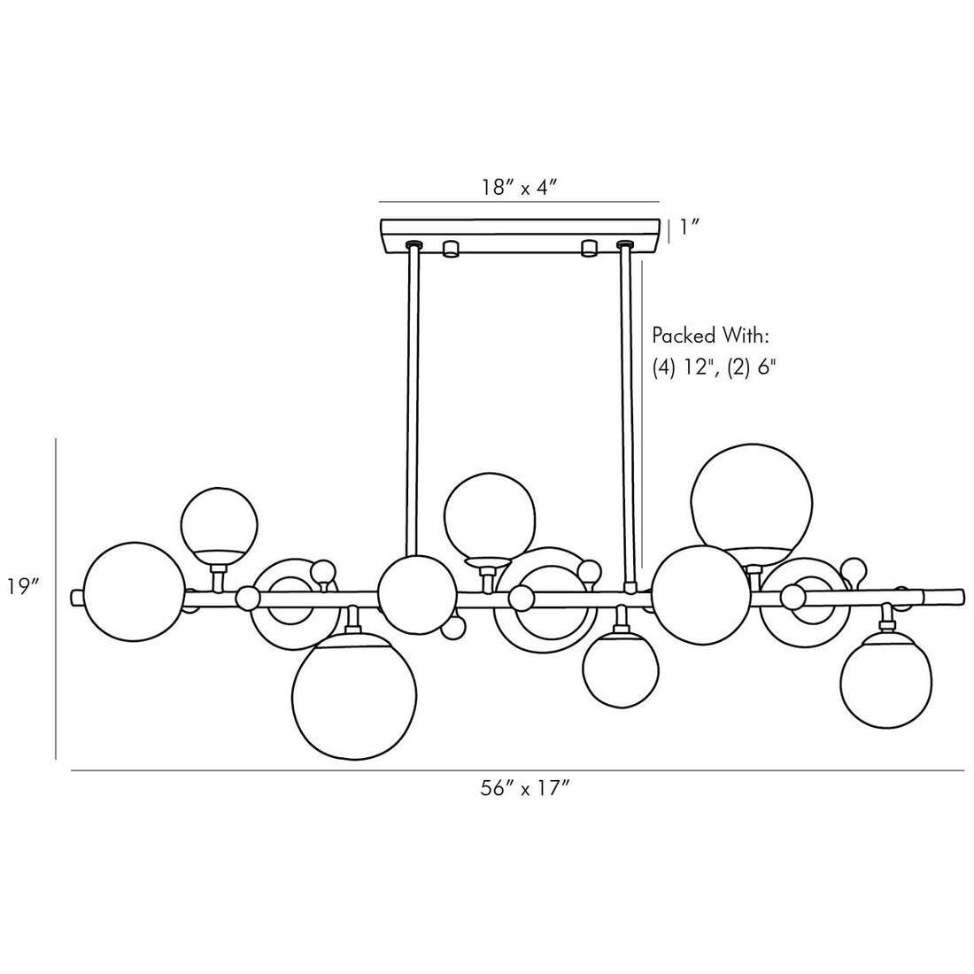 Arteriors Troon Chandelier