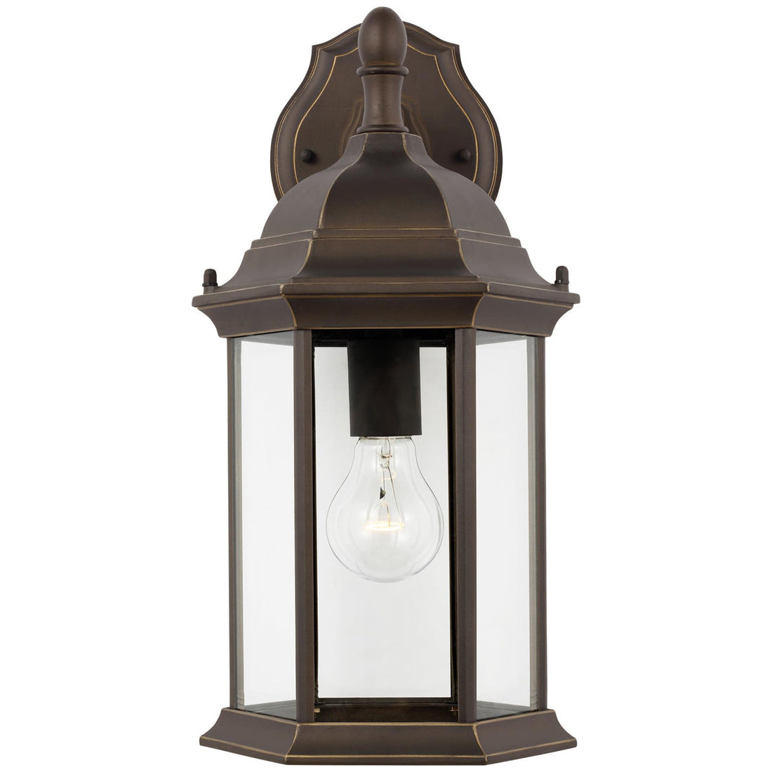 Sea Gull Lighting Sevier Downlight Outdoor Wall Lantern with Bulb