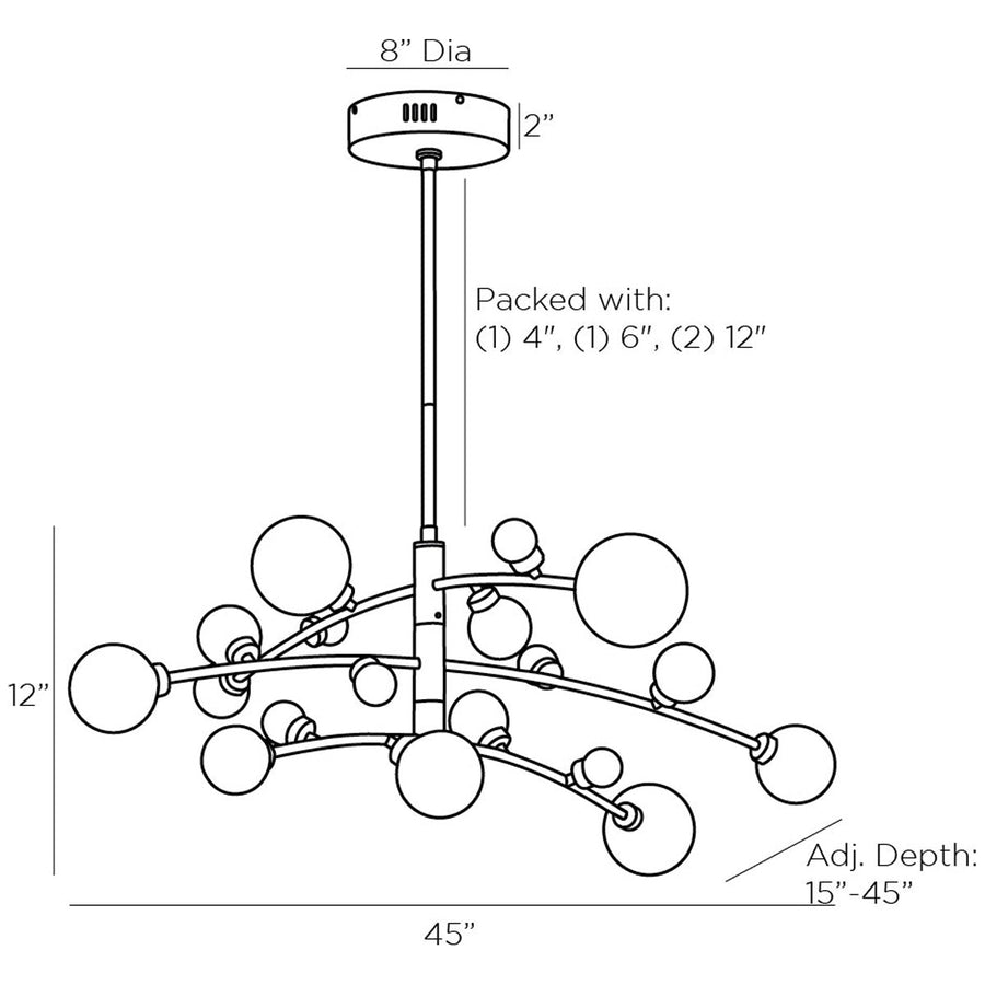 Arteriors Maser Chandelier