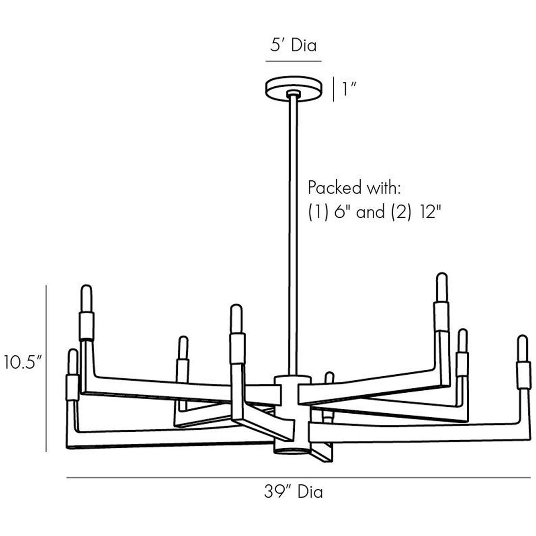 Arteriors Griff Chandelier