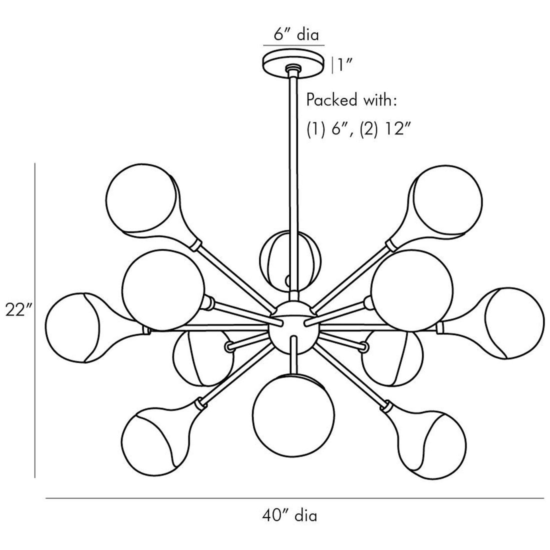 Arteriors Augustus Chandelier