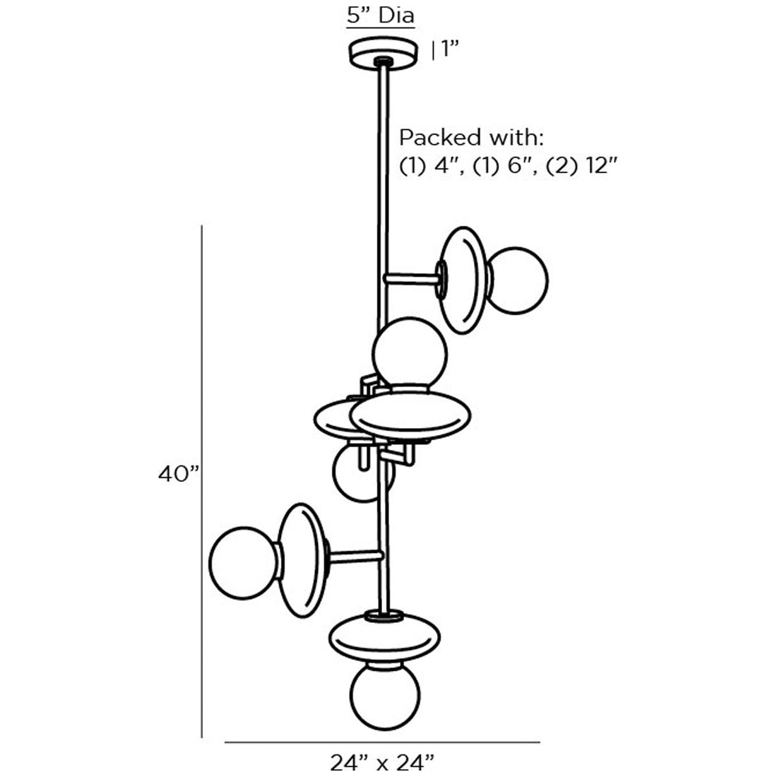 Arteriors Pimpri Chandelier