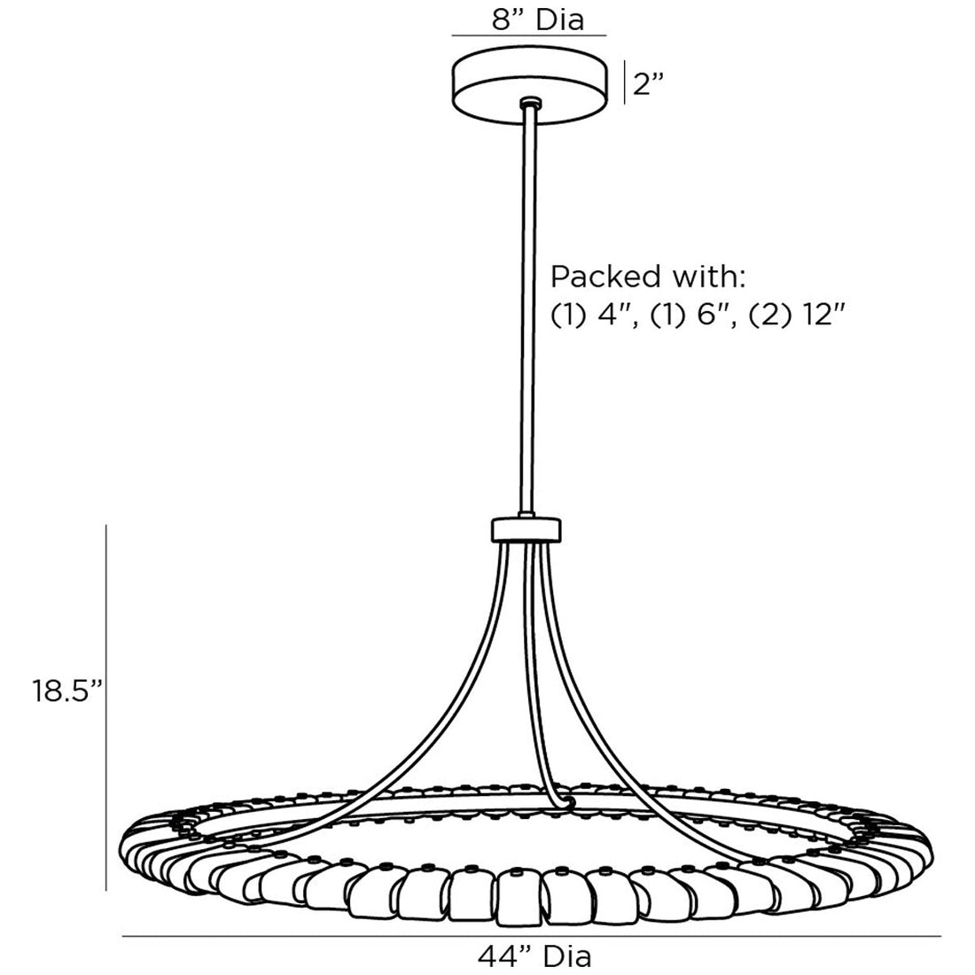 Arteriors Santorini Chandelier