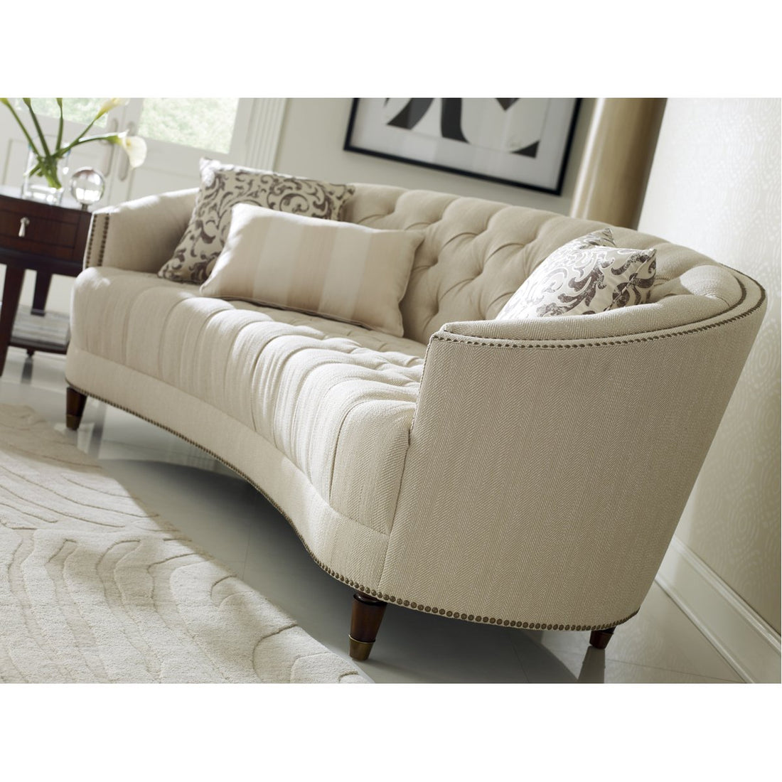 Caracole Classic Elegance Chestnut Upholstery Sofa