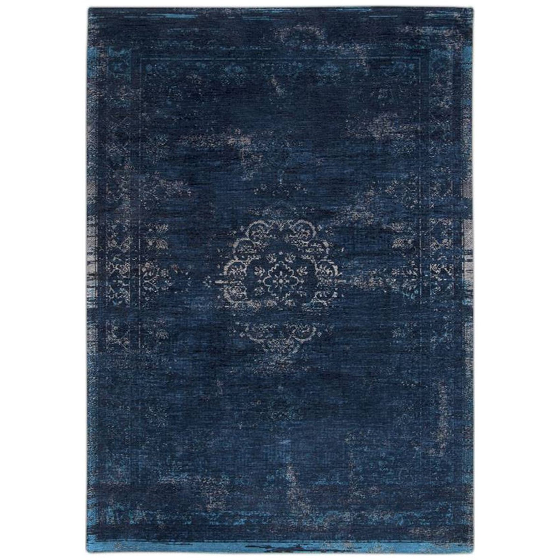 Louis de Poortere Fading World Medaillon 8254 Blue Night Rug