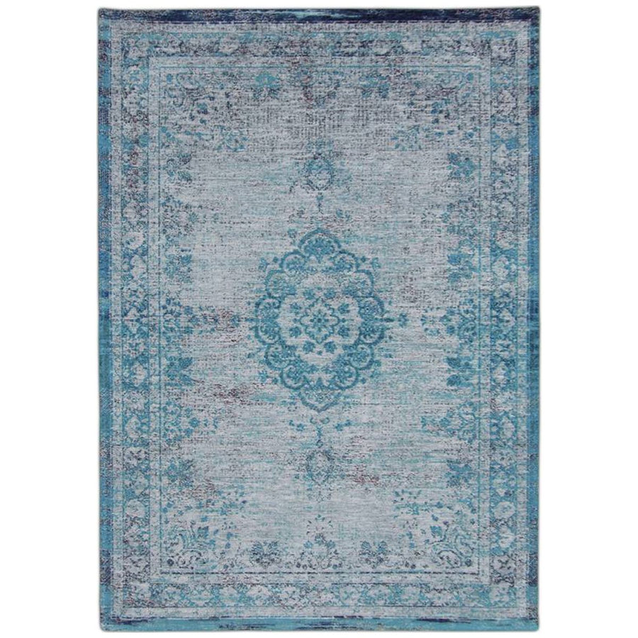 Louis de Poortere Fading World Medaillon 8255 Grey Turquoise Rug