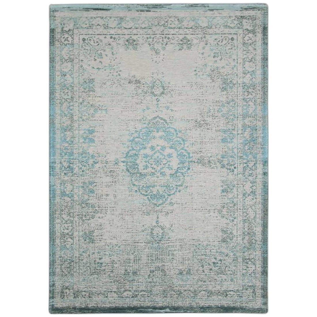 Louis de Poortere Fading World Medaillon 8259 Jade Oyster Rug