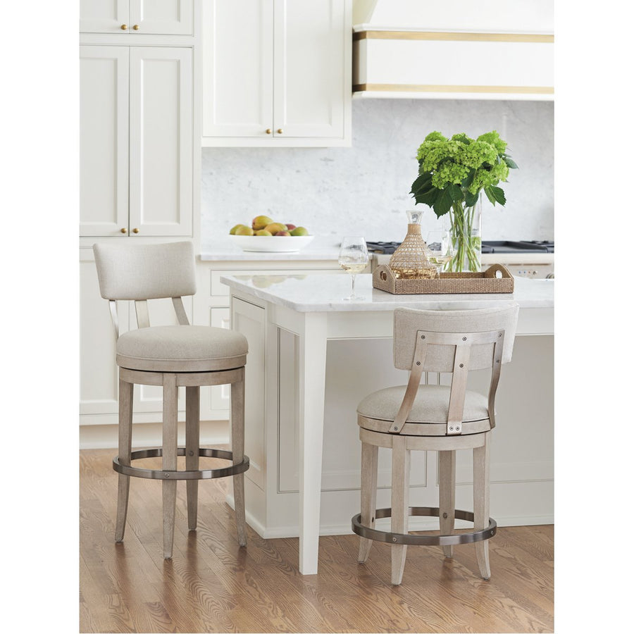 Lexington Malibu Cliffside Swivel Upholstered Counter Stool