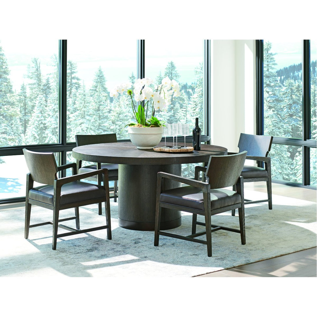 Lexington Barclay Butera Park City Silvercreek Round Dining Table