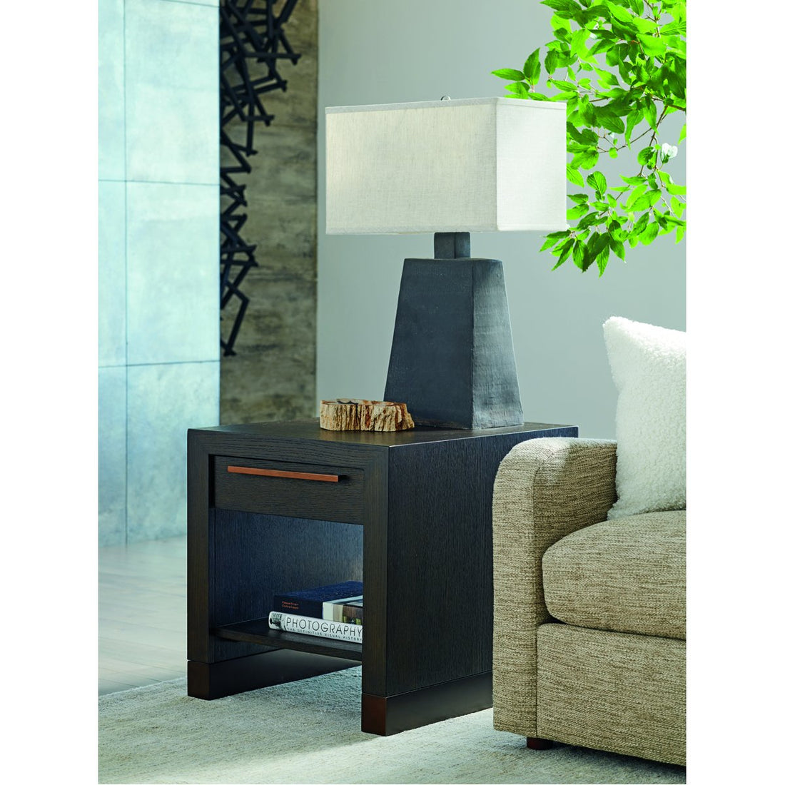 Lexington Barclay Butera Park City Heber Drawer End Table