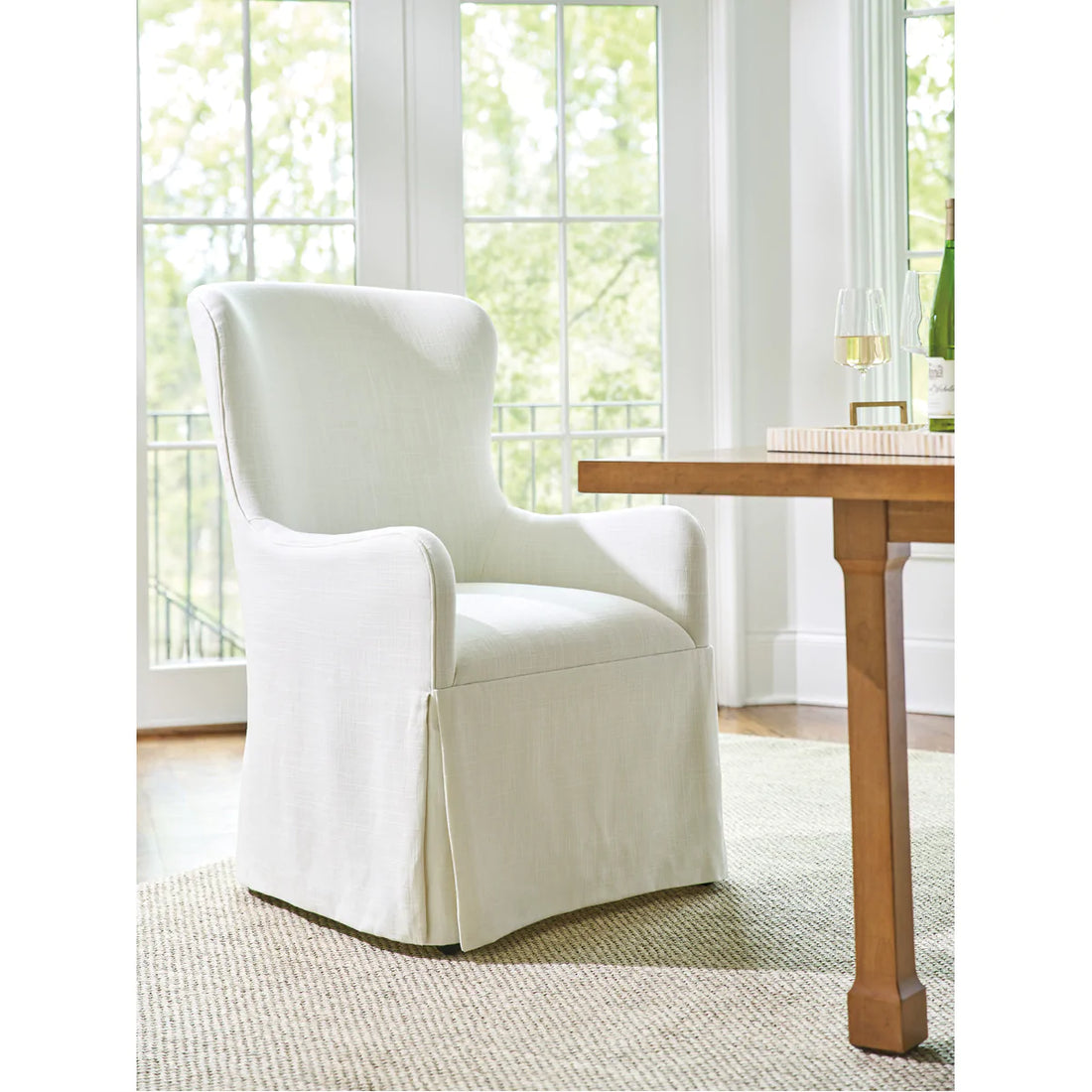 Lexington Barclay Butera Laguna Aliso Upholstered Host Chair - Casters